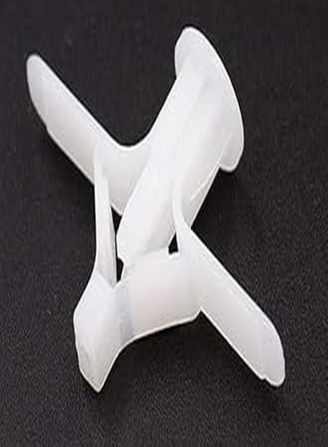 TheMujtaba Toggle Drywall Anchor - Butterfly Nylon Plug 10X32 mm (Color-White) (50) - Image 1